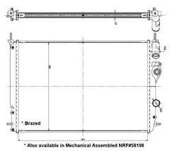 RADIATOR RACIRE MOTOR NRF 56158 - Compatibil cu RENAULT