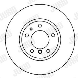 DISC FRANA JURID 561963JC - Compatibil cu CHRYSLER, MERCEDES-BENZ