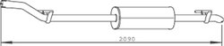 Toba esapament intermediara Dinex 56322