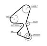 CUREA DISTRIBUTIE GATES 5657XS - Compatibil cu CITROEN, DS, FORD, PEUGEOT