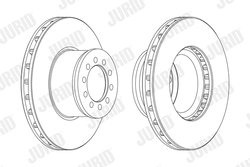 DISC FRANA JURID 567764J - Compatibil cu MERCEDES-BENZ