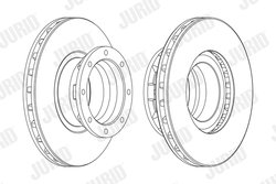 DISC FRANA JURID 567768J - Compatibil cu MERCEDES-BENZ
