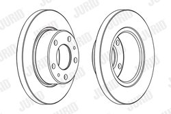 DISC FRANA JURID 569104J - Compatibil cu IVECO