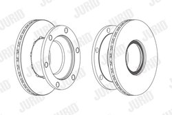 DISC FRANA JURID 569116J - Compatibil cu RENAULT TRUCKS