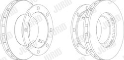 DISC FRANA JURID 569123J - Piesa auto compatibila cu mai multe marci