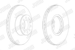 DISC FRANA JURID 569134J - Compatibil cu MAN
