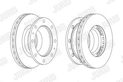 DISC FRANA JURID 569171J - Compatibil cu IVECO