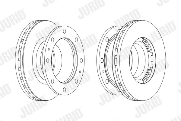 DISC FRANA JURID 569171J - Compatibil cu IVECO