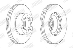 DISC FRANA JURID 569265J - Compatibil cu IVECO