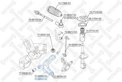 BRAT SUSPENSIE STELLOX 57-00093-SX - Compatibil cu MITSUBISHI