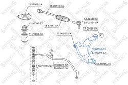 BRAT SUSPENSIE STELLOX 57-00095-SX - Compatibil cu MITSUBISHI