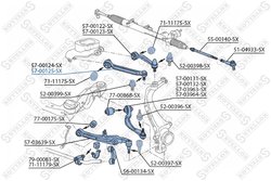BRAT SUSPENSIE STELLOX 57-00125-SX - Compatibil cu AUDI, BENTLEY, VW