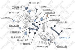 BRAT SUSPENSIE STELLOX 57-00146-SX - Compatibil cu ALPINA, BMW, BMW (BRILLIANCE)
