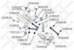 BRAT SUSPENSIE STELLOX 57-00145-SX - Compatibil cu BMW, BMW (BRILLIANCE)