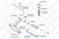 BRAT SUSPENSIE STELLOX 57-00155-SX - Compatibil cu NISSAN