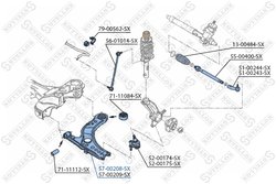 Brat suspensie Stellox 57-00208-SX