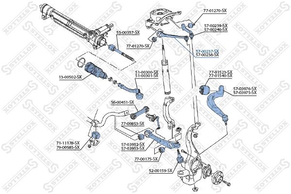 Brat suspensie Stellox 57-00237-SX