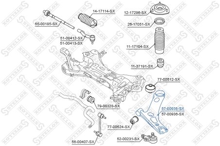 Brat suspensie Stellox 57-00935-SX