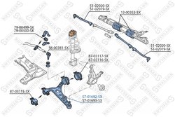 BRAT SUSPENSIE STELLOX 57-01692-SX - Compatibil cu ALFA ROMEO, FIAT, LANCIA