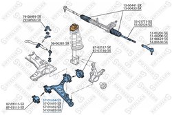BRAT SUSPENSIE STELLOX 57-01694-SX - Compatibil cu ALFA ROMEO, FIAT, LANCIA