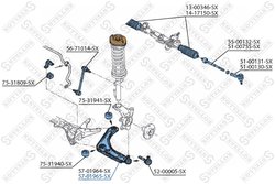 Brat suspensie Stellox 57-01965-SX