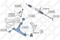 BRAT SUSPENSIE STELLOX 57-02868-SX - Compatibil cu AUDI, TOYOTA