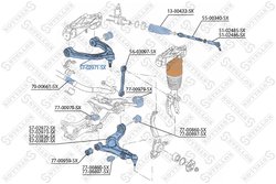 BRAT SUSPENSIE STELLOX 57-02971-SX - Compatibil cu AUDI, PORSCHE, VW