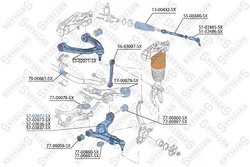 BRAT SUSPENSIE STELLOX 57-02972-SX - Compatibil cu AUDI, PORSCHE, VW