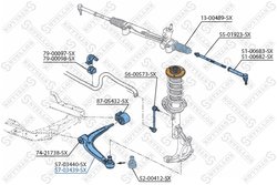 BRAT SUSPENSIE STELLOX 57-03439-SX - Compatibil cu FIAT, OPEL, SAAB