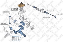 BRAT SUSPENSIE STELLOX 57-03457-SX - Compatibil cu CITROEN, FIAT, LANCIA, PEUGEOT