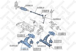 BRAT SUSPENSIE STELLOX 57-03541-SX - Compatibil cu AUDI, SEAT, SKODA, VW