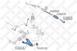 BRAT SUSPENSIE STELLOX 57-03625-SX - Compatibil cu DACIA, RENAULT