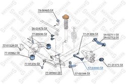 BRAT SUSPENSIE STELLOX 57-03660-SX - Compatibil cu BMW