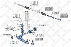 Brat suspensie Stellox 57-03666-SX