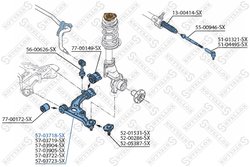 Brat suspensie Stellox 57-03718-SX