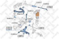 BRAT SUSPENSIE STELLOX 57-03837-SX - Compatibil cu AUDI, PORSCHE, VW