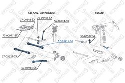 BRAT SUSPENSIE STELLOX 57-03915-SX - Compatibil cu FORD