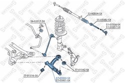 BRAT SUSPENSIE STELLOX 57-03950-SX - Compatibil cu ABARTH, FIAT, FORD