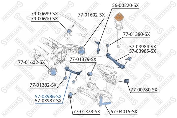 BRAT SUSPENSIE STELLOX 57-03986-SX - Compatibil cu BMW