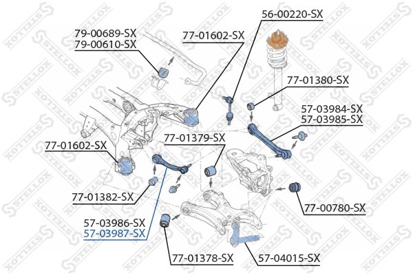 BRAT SUSPENSIE STELLOX 57-03987-SX - Compatibil cu BMW