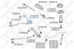 BRAT SUSPENSIE STELLOX 57-53077-SX - Compatibil cu KIA