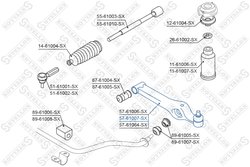 BRAT SUSPENSIE STELLOX 57-61007-SX - Compatibil cu OPEL, SUBARU, SUZUKI