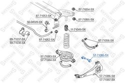 Brat suspensie Stellox 57-71085-SX