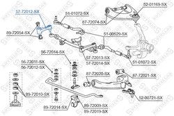 Levier intermediar directie Stellox 57-72012-SX