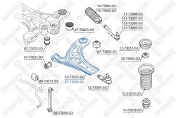 Brat suspensie Stellox 57-73026-SX