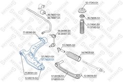 BRAT SUSPENSIE STELLOX 57-74020-SX - Compatibil cu NISSAN
