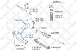 BRAT SUSPENSIE STELLOX 57-74021-SX - Compatibil cu NISSAN