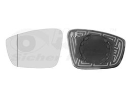Sticla oglinda, oglinda retrovizoare exterioara Van Wezel 57