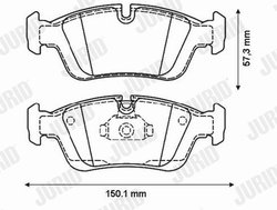 SET PLACUTE FRANA JURID 571959JC - Compatibil cu ALPINA, BENTLEY, BMW, WIESMANN