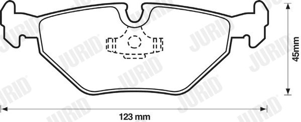 Set placute frana Jurid 571960JC